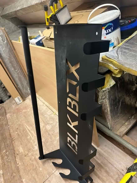 Photo of free Large metal shelf / rack (E17JF) #1