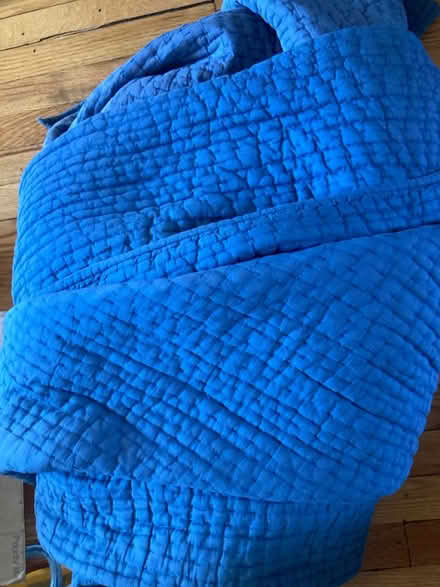 Photo of free Large (90x92”) comforter with wear (Davis) #1