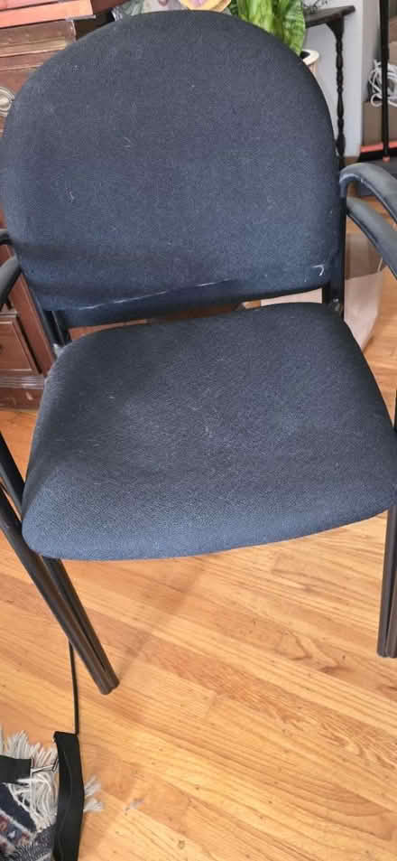 Photo of free 2 black office chairs (Maywood Park Santa Clara) #2