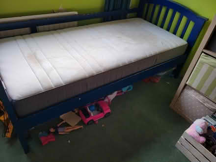 Photo of free Blue painted single bed (BR6) #3