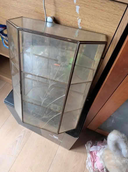 Photo of free Small glass display cabinet 33 cm (BR1 bickley) #1