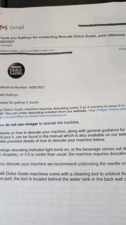 Photo of free Nescafe Dolce Gusto Coffee Machine (Hoddesdon EN11) #4