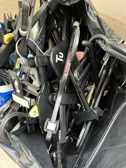 Photo of free 2 bags of clothes hangers (Manchester M20) #1