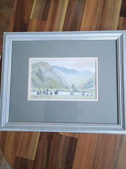 Photo of free Framed Picture Mountains and Lake (Bloomfield) #1