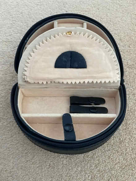 Photo of free Small black leather jewellery box (Locks Heath SO31) #3