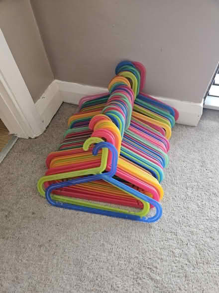 Photo of free Children's coat hangers, plastic (Bridgend South Wales CF31) #1