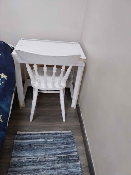 Photo of free Small wooden desk and chair (Merseybank estate M21 7PN) #1