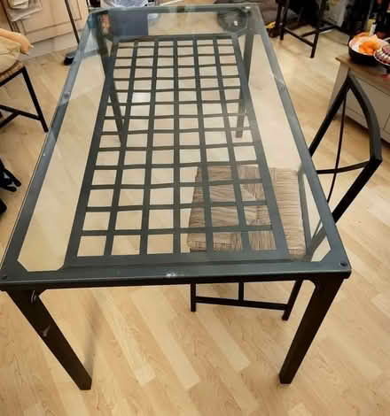 Photo of free IKEA Granas glass top dining table and 4 chairs (Leeds LS2) #1