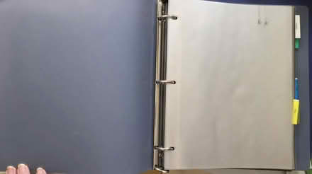 Photo of free Binder and sheet protectors (Maywood Park Santa Clara) #1