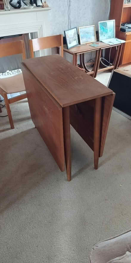 Photo of free Teak folding table and 2 chairs (Worth, Crawley RH10) #2