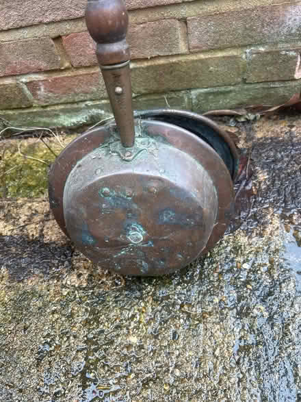 Photo of free Antique brass bedwarmer (AL3 near Waitrose) #3