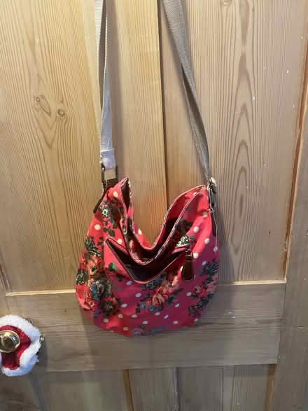 Photo of free North Common area. Pink floral bag (The Batch) #1