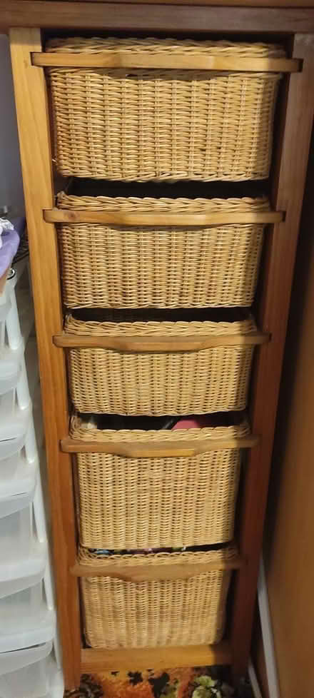 Photo of free Wicker basket drawers (Woking GU22) #1