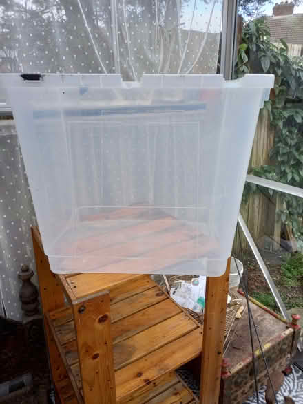 Photo of free Large clear plastic storage box (Clifton, York YO30 6JS) #1