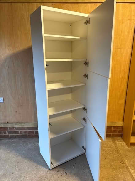 Photo of free Tall white cabinet (Little Whelnetham) #2