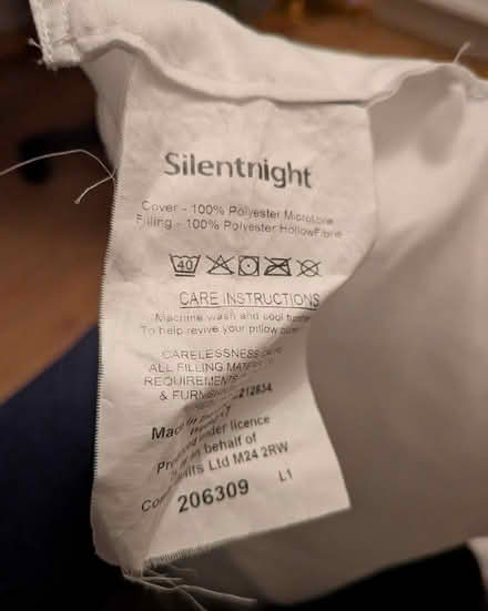 Photo of free Silentnight polyester pillows (Cheadle SK8) #1