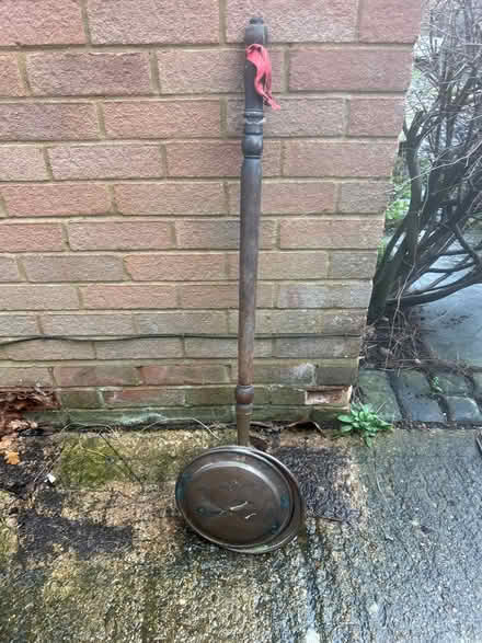 Photo of free Antique brass bedwarmer (AL3 near Waitrose) #1