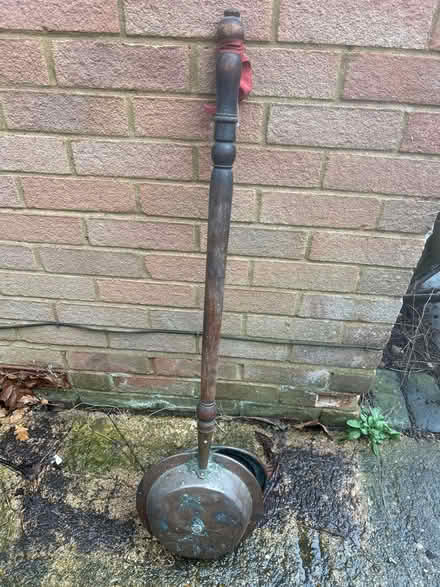 Photo of free Antique brass bedwarmer (AL3 near Waitrose) #2