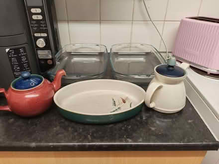 Photo of free 3 teapots and cooking dish (Appleby-in-Westmorland CA16) #1