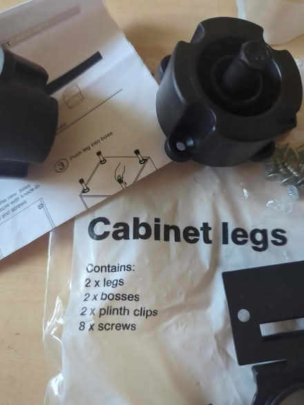 Photo of free 2 cabinet legs (Bare, LA4) #2