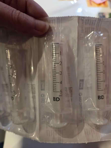 Photo of free 9x 5mm Syringes (Prestwich M25) #1
