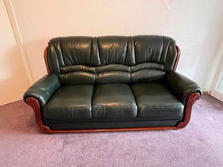 Photo of free Leather 3 seater sofa (CO15 Clacton on Sea) #2