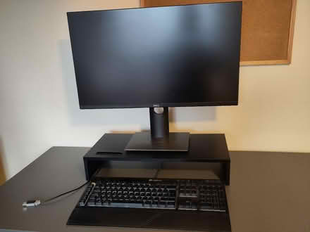 Photo of free Dell monitor, stand and Corsair keyboard (Wallands Park BN7) #1