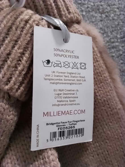Photo of free Fingerless gloves - new (Moreton Hall BSE) #3