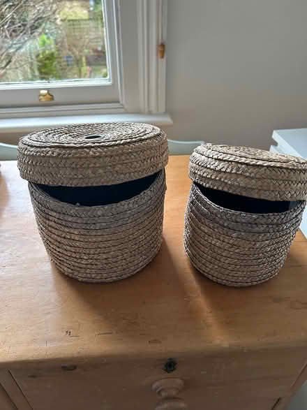 Photo of free Ikea rattan containers (Teddington TW11) #2