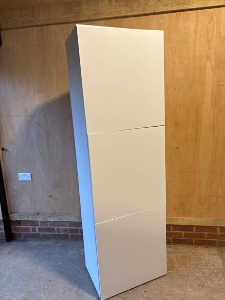 Photo of free Tall white cabinet (Little Whelnetham) #1