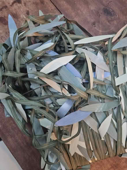 Photo of free Paper and ribbon leaf decorations (SW8) #2