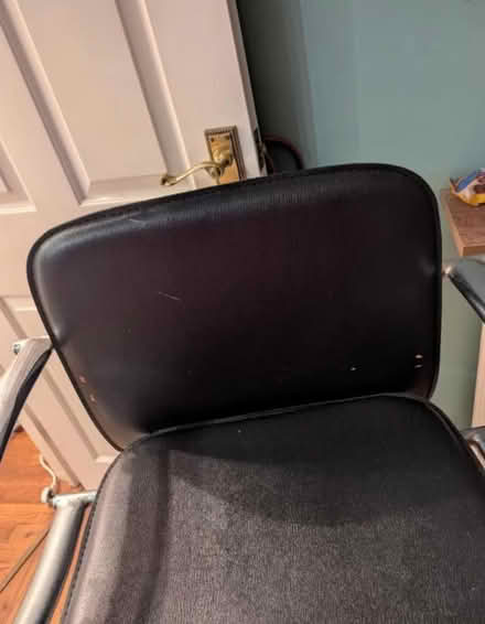 Photo of free Black Leather Bar Stool (Gleadless S12) #2