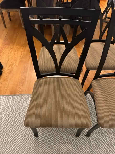 Photo of free 4 metal dining room chairs (Near Jamestown Elementary) #2