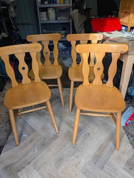 Photo of free 4 wooden chairs (Corbally Limerick) #1