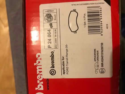 Photo of free Transit brake pads (Hampton station road TW12) #1
