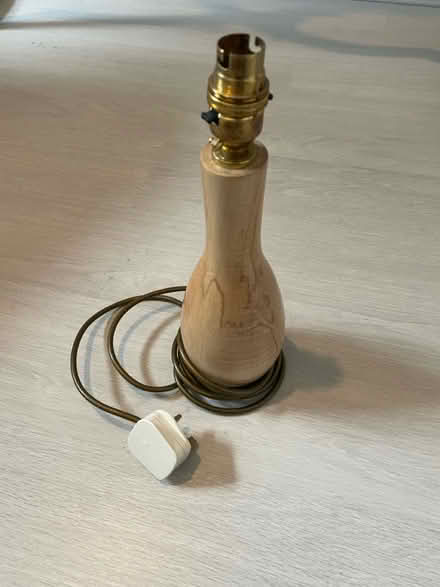 Photo of free Wooden table lamp (Loughton) #1