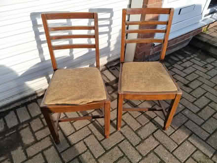 Photo of free 2 Wooden Chairs (Sunniside NE16) #1