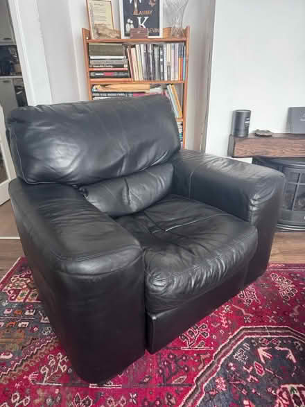 Photo of free Black Leather Recliner (Barry CF62) #1