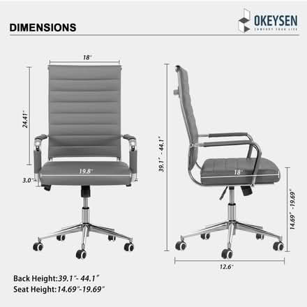Photo of free Gray office chair (60015) #1