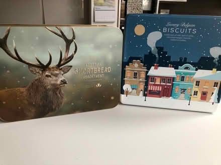 Photo of free 2 lovely biscuit tins - empty (Elton BL8) #1