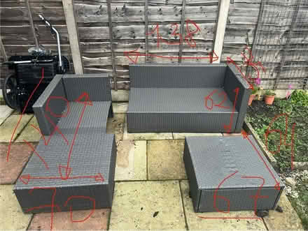 Photo of free Rattan Garden Furniture(Dismantled) (didsbury) #4