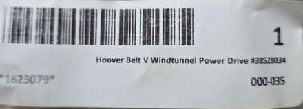 Photo of free Hoover Windtunnel vacuum belt (Bernardo & Iowa, Sunnyvale) #2