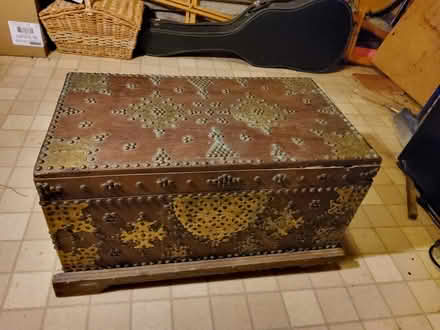 Photo of free antique trunk, brass-decorated (Birkdale and Ellesmere .) #1
