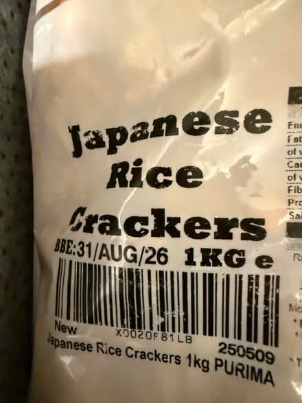Photo of free Japanese rice crackers (Larkfield ME20) #2