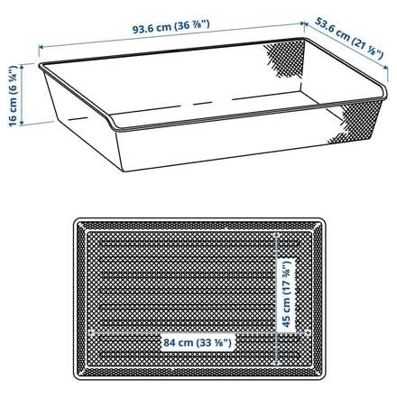 Photo of free 2 IKEA Komplement metal mesh wardrobe baskets/drawers (Allerton L18) #2