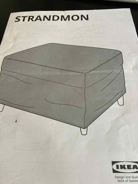 Photo of free slipcover for footstool (Westboro) #1