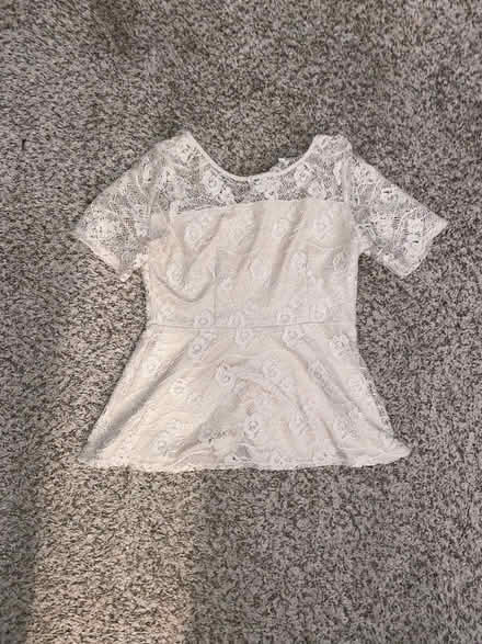 Photo of free L Lace White Shirt (Lisle, IL) #1
