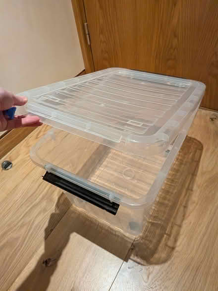 Photo of free Plastic storage bins (Hatton Wall, EC1N) #3