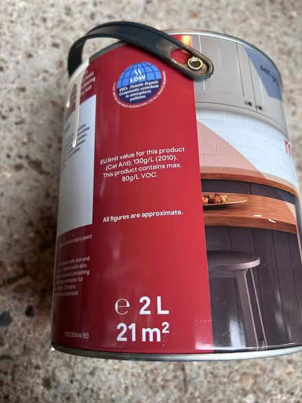 Photo of free tin cream-coloured paint for interior wood/metal (Sydenham SE26) #2