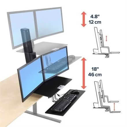 Photo of free WorkFit-S Adjust Height Workstation (Old Ottawa South) #1